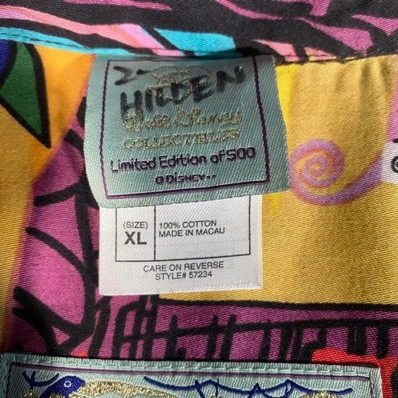 Vintage Disneyland Walt Disney Collectibles Tiki Room Shirt XL Limited of 500 - Picture 3 of 7